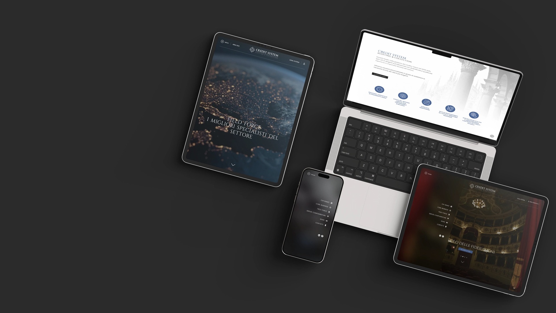 Credit System - website mockup
