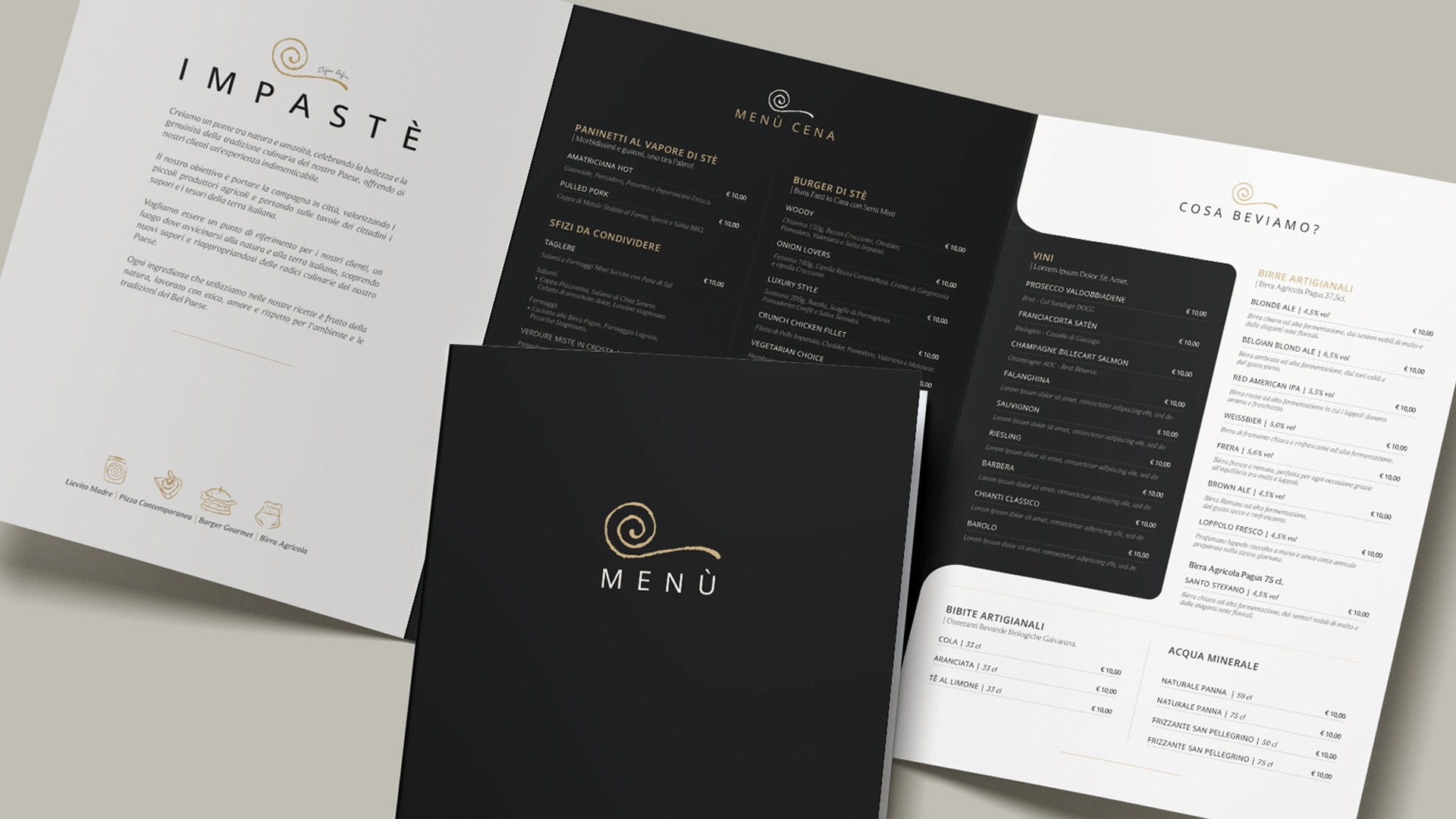 impaste - menu ristorante