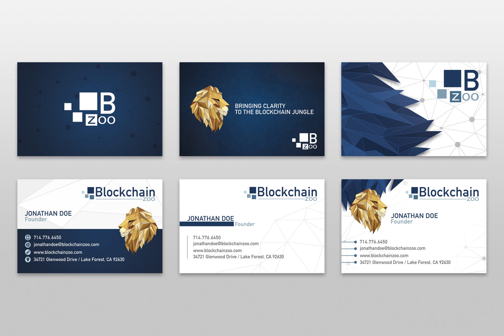 Blockchainzoo business card