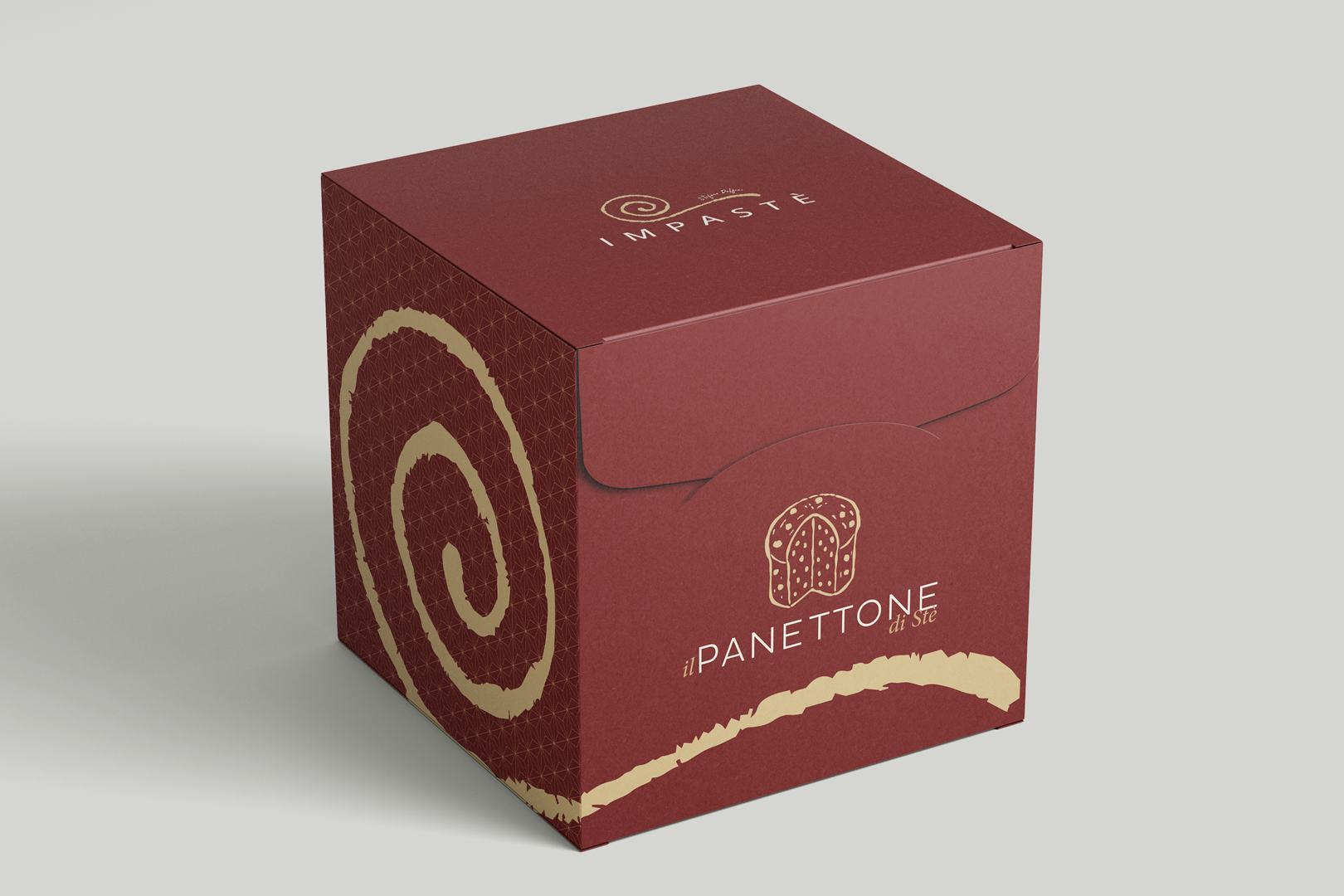 Impaste-packaging panettone